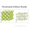 fluoruro de litio, gas sólido